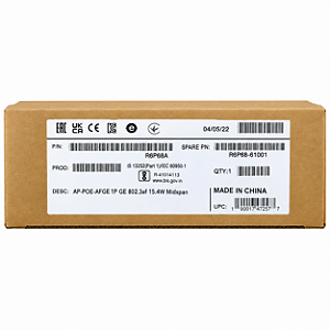 HPE R6P68A Injetor PoE Aruba AP-POE-AFGE 1-Porta GbE 802.3af 15.4W midspan