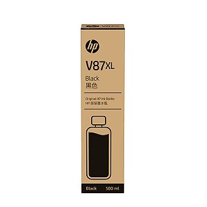 V87XL 7FN98A Garrafa Refil de Tinta Original HP Preto 500ml Para T858 T908 T918