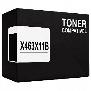 Compativel X463X11B Toner Preto 15.000Páginas Para Lexmark X466DE X464DE X463DE X463X11B