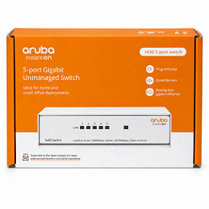 Switch Hpe 1430-5G R8R44A 5 Portas Nao Gerenciavel Aruba