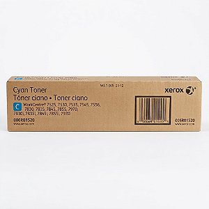 Toner Original 006R01520 Xerox Ciano 15.000Páginas Para 7525 7530 7535 7545 7556 7830 7835 7845 7855 7970