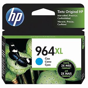 Tinta Original 964XL 3JA54AL HP Ciano 1.600Páginas Para 9010 9016 9018 9020