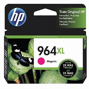 Tinta Original 964XL 3JA55AL HP Magenta 1.600Páginas Para 9010 9016 9018 9020