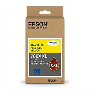 Tinta Original 788XXL Epson T788XXL420 Amarelo 4.000Páginas Para WF5190 WF5690 WF5110 WF5620