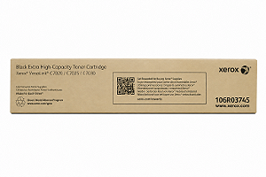 Toner Original 106R03745 Xerox Preto 23.600Páginas Para C7020 C7025 C7030