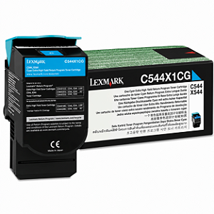 Toner Lexmark C544X1CG Ciano Original 4.000Páginas Para X544N X544DN X544DTN X544DW C544N C544DN C544DTN C544DW