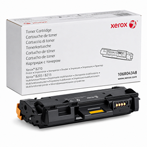 Toner Original 106R04348 Xerox Preto 3.000Páginas Para B215DNI B210DNI B205NI B205 B210 B215