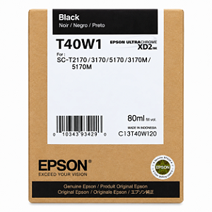 Tinta Original T40W120 Epson T40W Preto 80ml Para T5170 T3170