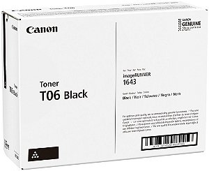 T06 Canon Toner Original 3526C001AA Preto 20.500Páginas Para IR1643IF