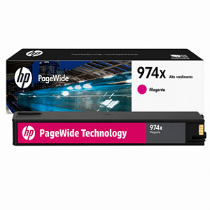 Cartucho Hp 974X Original L0S02AB Magenta 7.000Páginas Para 352DW 377DW 452DN 452DW 477DN 477DW 552DW 577DW 577Z P57750DW P55250DW 377DN