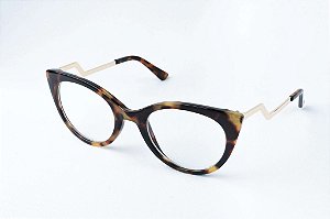 Armação Óculos de Grau Perla Prado - ref: Sofia Tiger