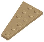 Placa 6x3 direita Bege Escura