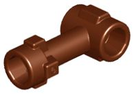 Barra 1L com Stud no topo e 2 Studs laterais Marrom