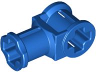 Conector de Eixos com Furo para Eixo Azul