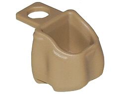 Mochila de Costas Aberta Bege Escura