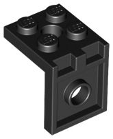 Suporte 2x2 - 2x2 com dois furos Preto