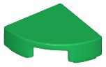 Placa redonda 1x1 de 1/4 Verde