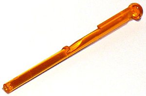 Barra 8L com esfera na ponta para projétil translúcida laranja