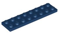 Placa 2x8 Azul Escura