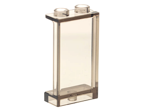 Painel 1x2x3 com suportes laterais - pregos ocos Translúcido Preto