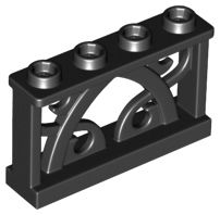 Cerca Ornamental 1x4x2 Preta