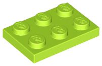 Placa 2x3 - Verde Limão