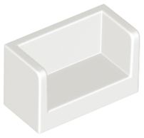Painel 1x2x1 com Cantos Arredondados e 2 lados Branco
