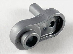 Arma com barra e stud cinza prateada