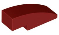 Tijolo curvo 3x1 - Dark Red