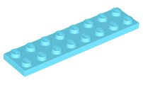 Placa 2x8 Medium Azure