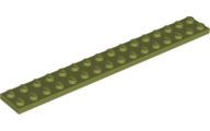 Placa 2x16 Verde Oliva