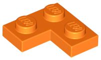 Placa 2x2 Canto Laranja