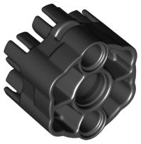Parte do lançador de projéteis Rapid Shooter Six Barrel Preto