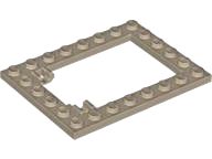Placa modificada com moldura de porta de armadilha 6x8 Bege Escura