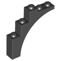 Tijolo em Arco 1x5x4 Preto