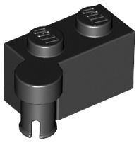 Tijolo de Dobradiça 1x4 (topo) Preta