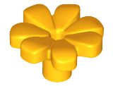 Flor com 7 pétalas Laranja Brilhante