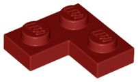 Placa 2x2 Canto Dark Red