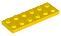 Placa 2x6 Amarela