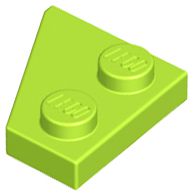Placa 2x2 Direita Verde Limão