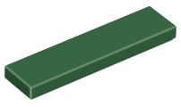 Placa Lisa 1x4 Verde Escura