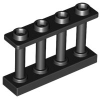 Cerca 1x4x2 Preta