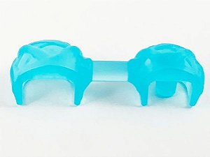 Algemas de Teia do Homem Aranha Translúcida Azul Clara