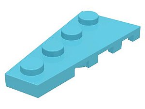 Placa 4x2 esquerda Medium Azure