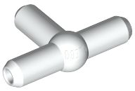 Conector barra T para mangueiras pneumáticas Branco