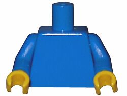 Torso Azul com Braços Azuis e Mãos Amarelas