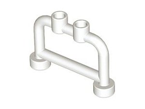 Barra 1x4x2 com Studs Branca