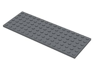 Placa 6x16 Cinza Escura