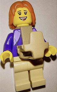 Minifigura Lego City - Mãe com Canguru
