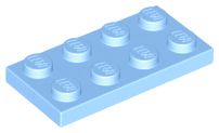 Placa 2x4 Bright Light Blue